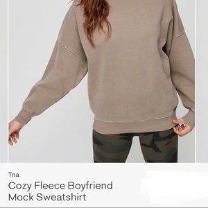 Aritzia (TNA) cozy fleece boyfriend sweatsuit